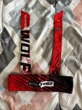 Lone Wolf HK Army Red & Black Headband/Strap